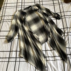 Maurice’s Plaid flannel cardigan